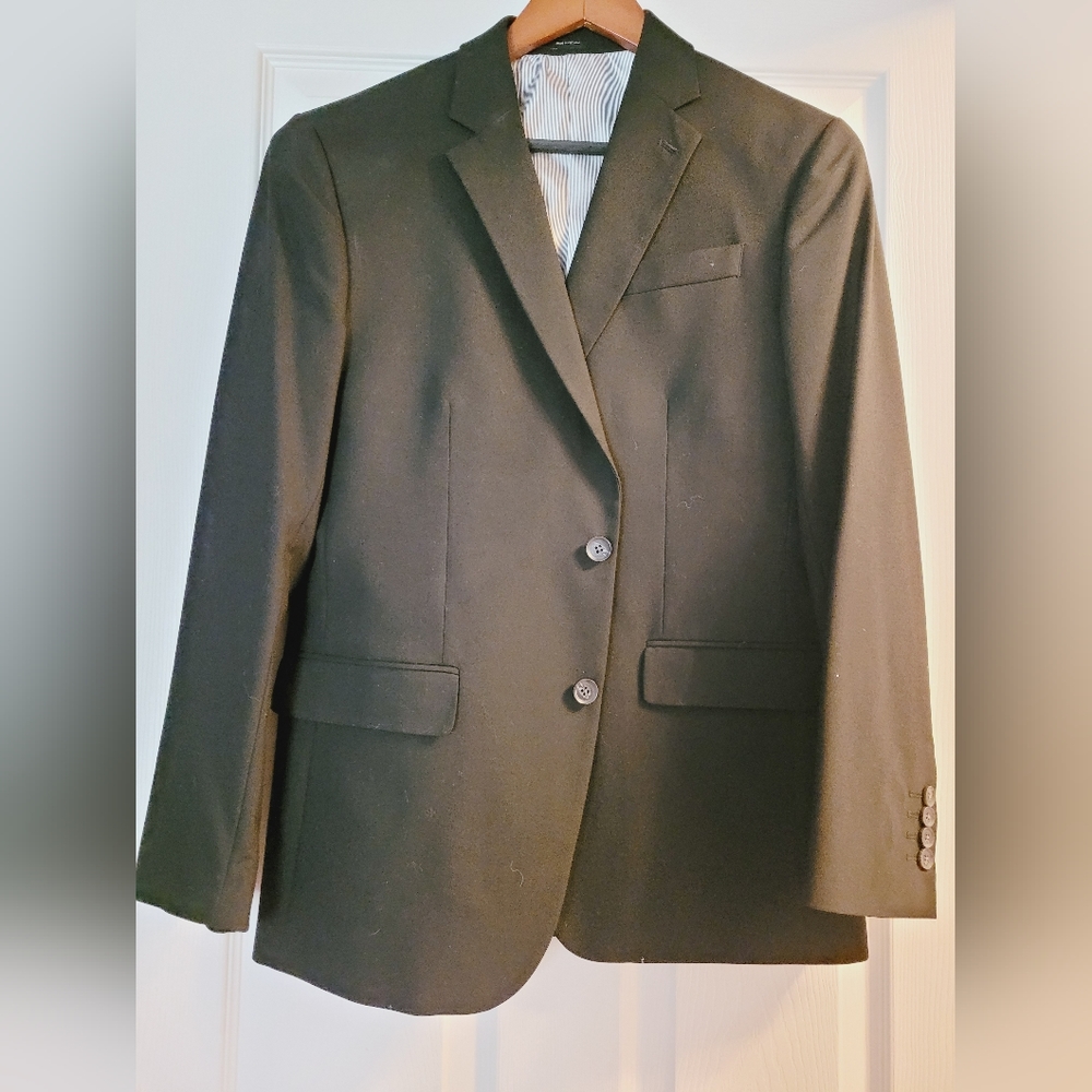 J. Ferrar Blazer/Suit Coat Black 40R Slim